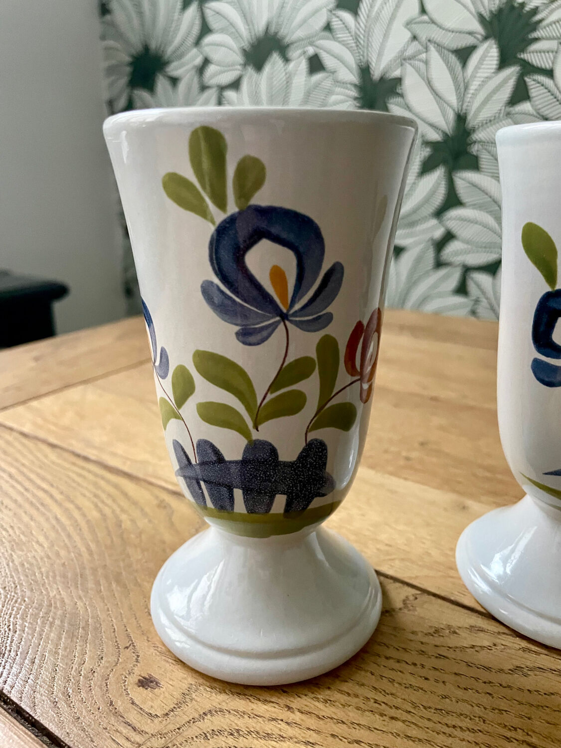 Hand-Painted Ceramic Mazagrans - Cups