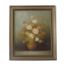 Oil on canvas framed - bouquet of flowers