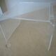 set of 2 vintage plexiglass side or bedside tables 1970