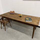 1950s farmhouse table in oak and pine