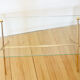 Neoclassical brass glass coffee table 60