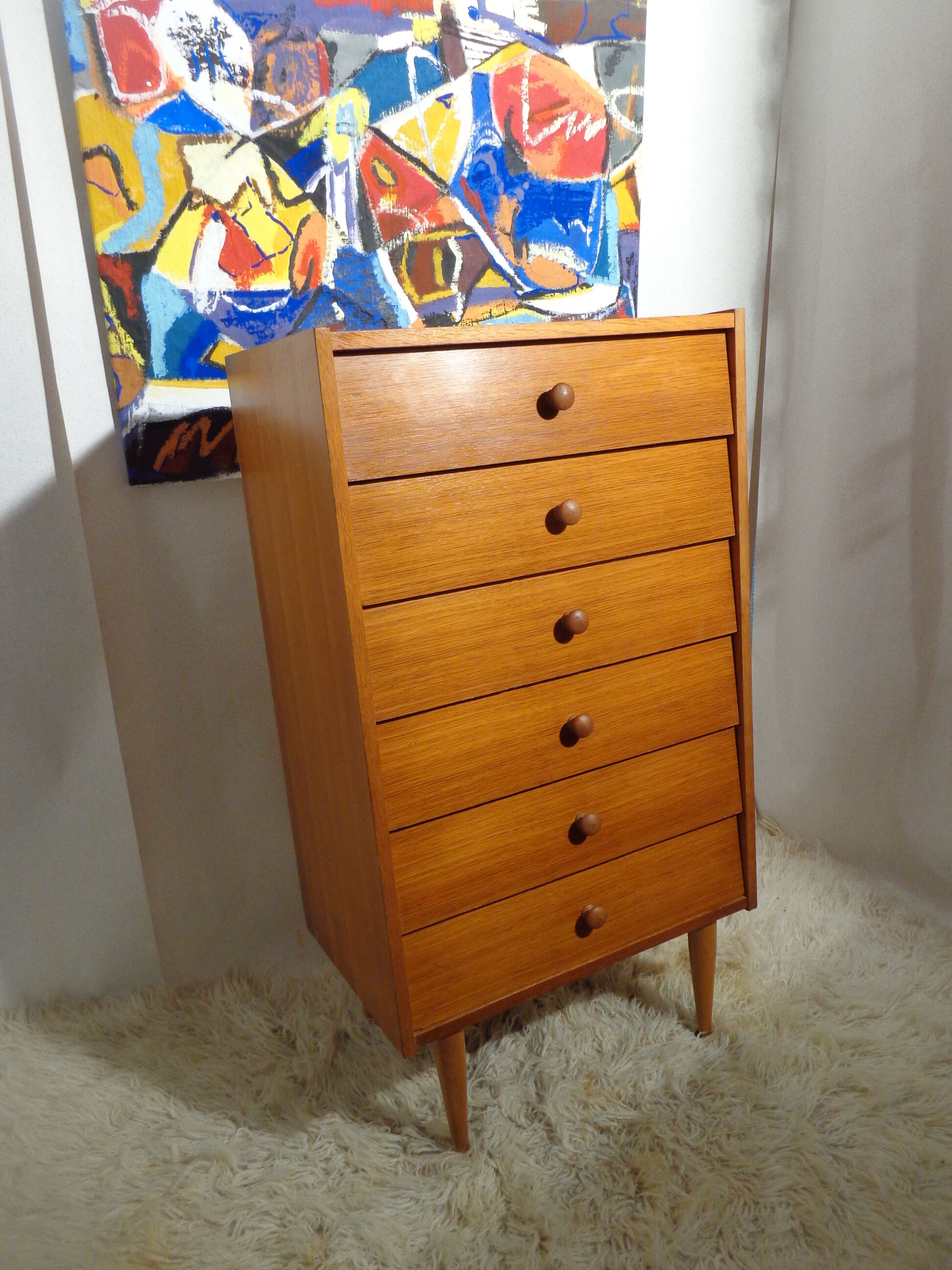 Vintage 1960s light wood clothing