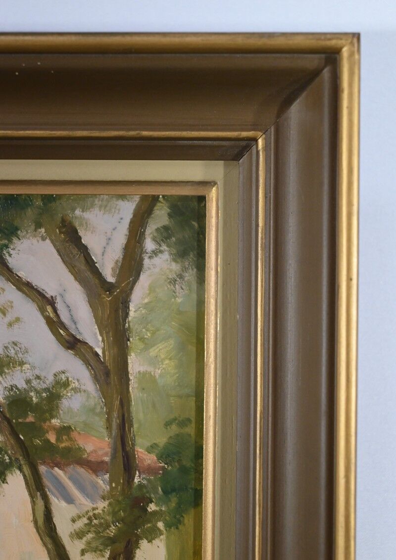 Tableau « Maison Fleurie à la Blanche », signé F.Sichet – 2ème partie XXe