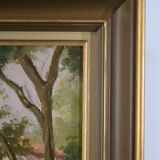 Tableau « Maison Fleurie à la Blanche », signé F.Sichet – 2ème partie XXe