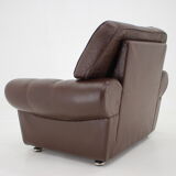 1970s Danish Brown Leather Armchair, Denmark