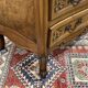 Louis XV style chest of drawers from the 1950s in cherry wood and elm burl