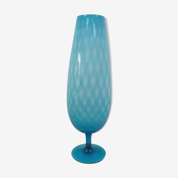Empoli top vase in blue glass 50cm