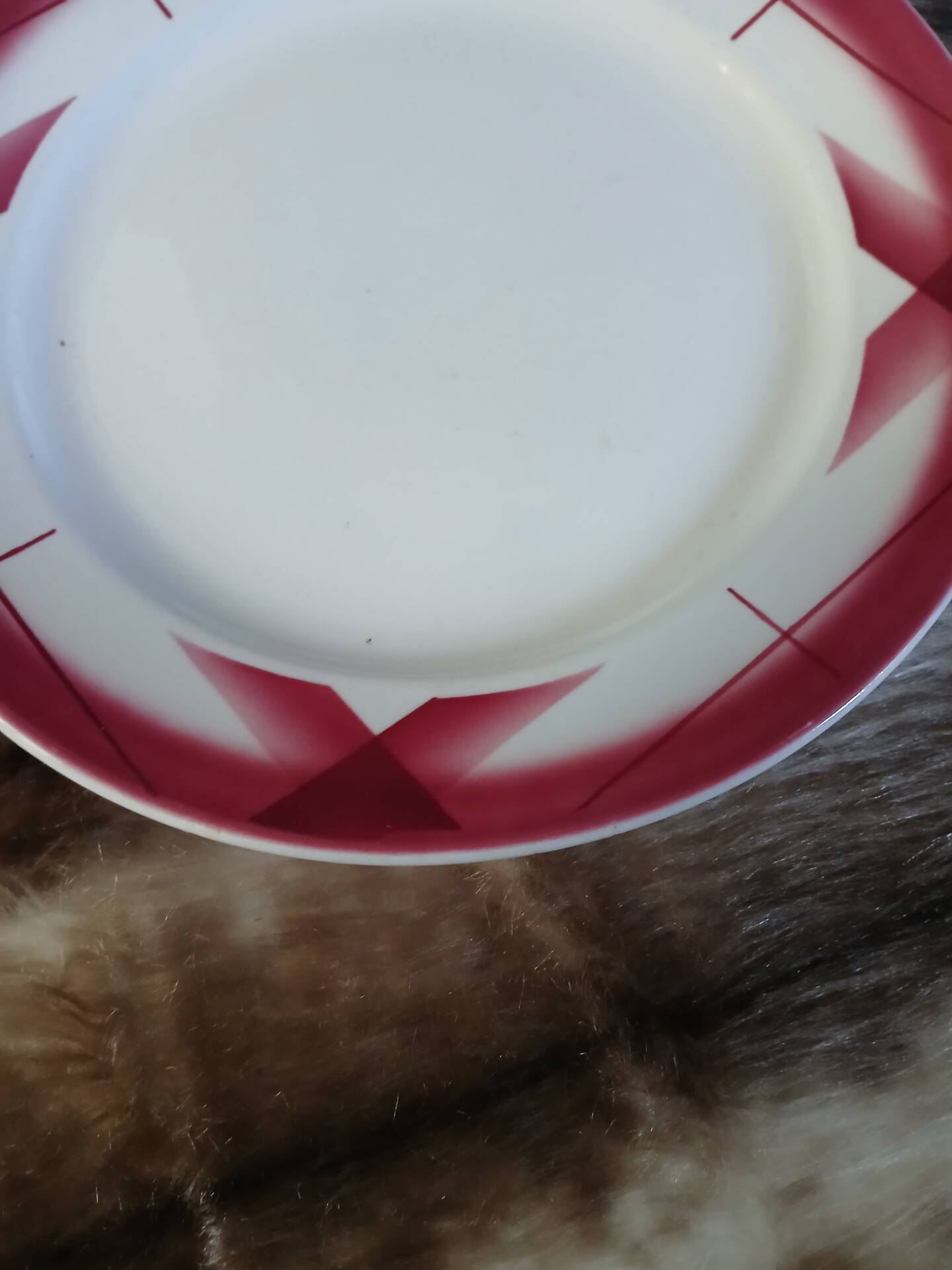 Antique compote dish Sarreguemines