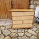 Commode en rotin vintage