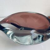 Vintage ashtray, Murano Sommerso, with pestle and label, circa 1960s
