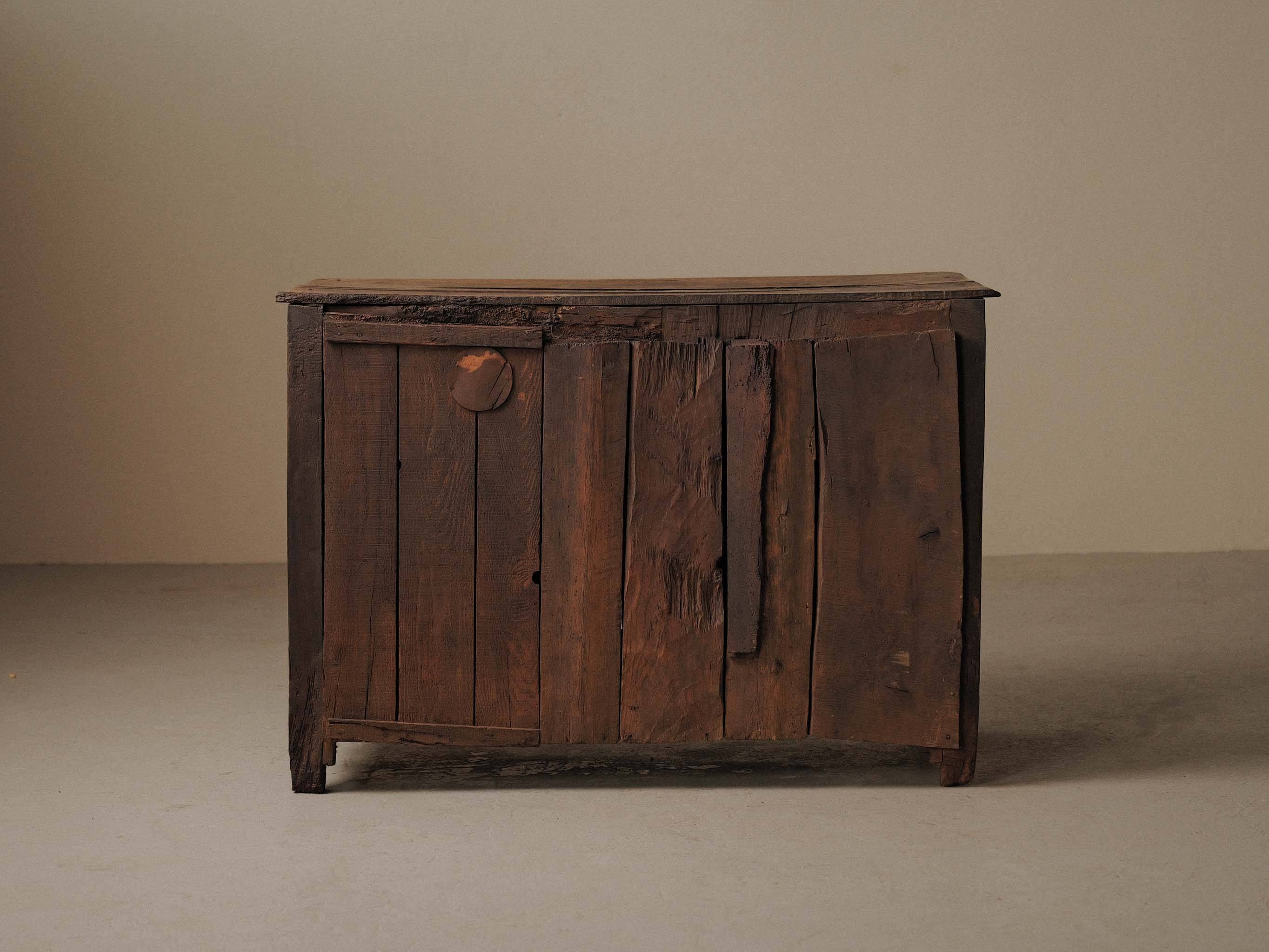 Country buffet in solid wood, Auvergne, 19th century