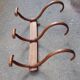 Curved wood bistro coat rack