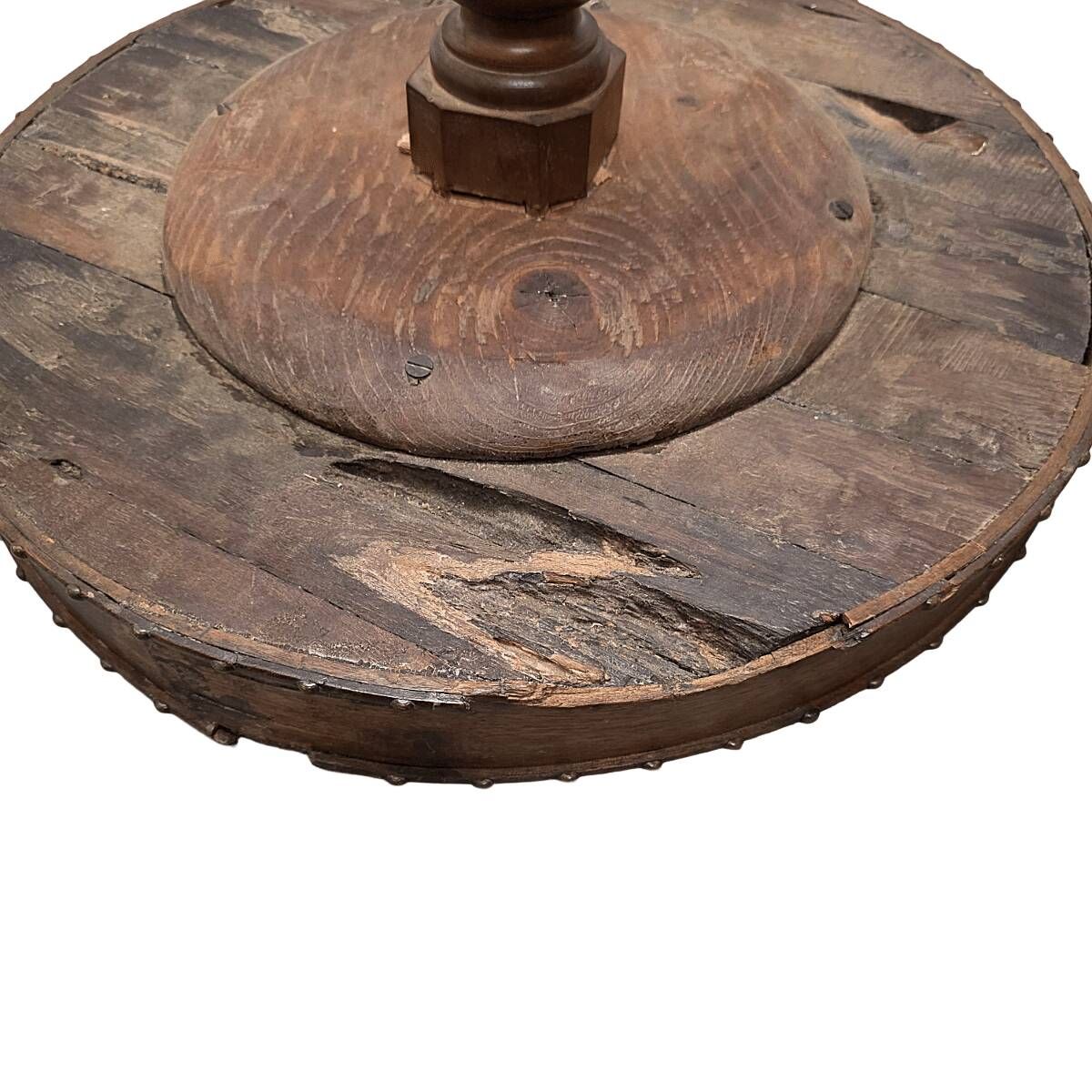 Antique French Gueridon With Raised Rim, mid 1800s