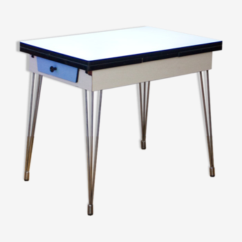 Table formica extensible pieds eiffel