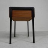 Aristo teak wooden sewing supplies stool, piano stool, 1960s