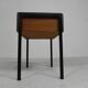 Aristo teak wooden sewing supplies stool, piano stool, 1960s