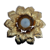 Old wall light flower Masca gold metal