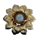 Applique fleur Masca en métal doré