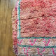 Moroccan bohemian pouf pale pink and green