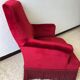 Napoleon III armchair in garnet velvet