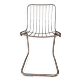 Chromed metal chair,