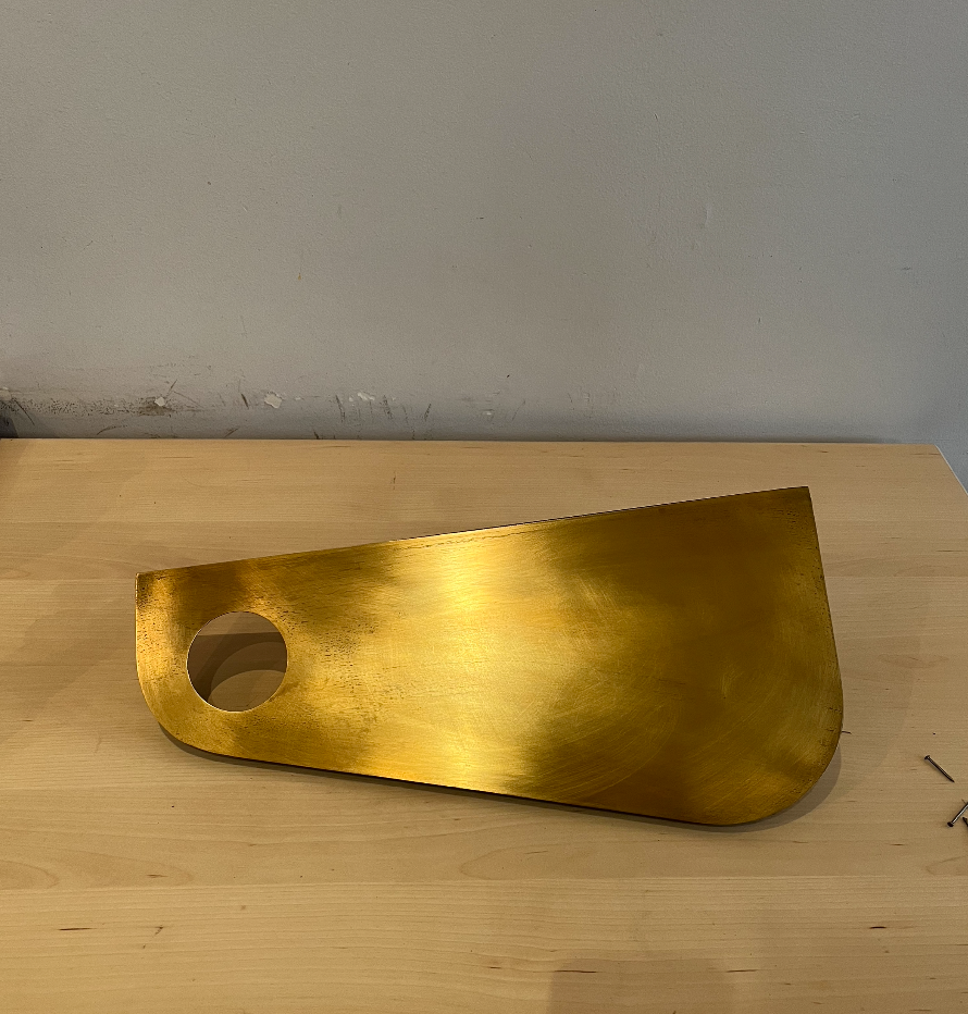 Wall shelf Jean in Serax gilded metal