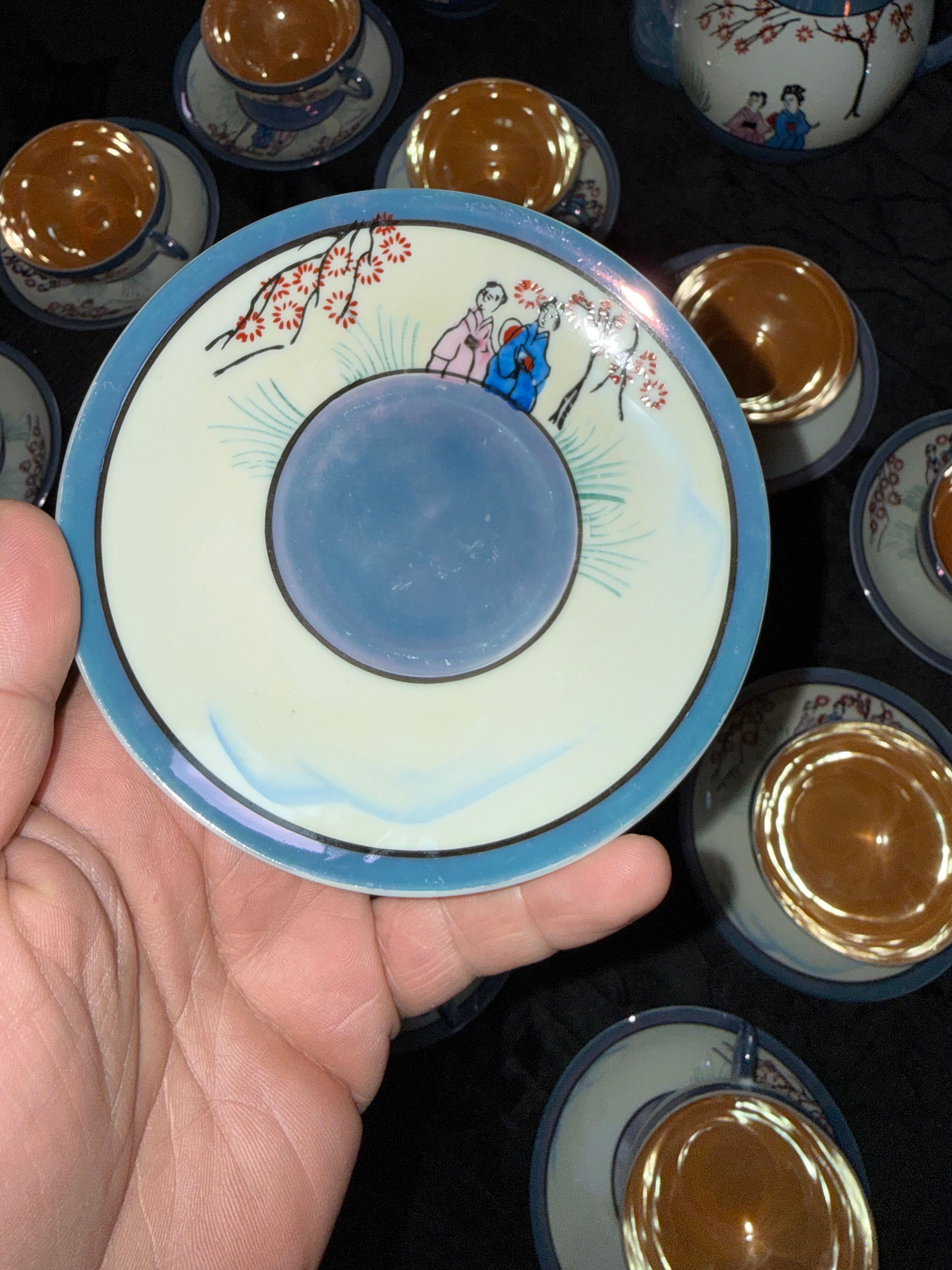 Service à café en porcelaine japonaise