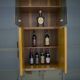 Signed Luciano Frigerio Rare Italian Inlaid Bar Cabinet "Paganini", 1975s
