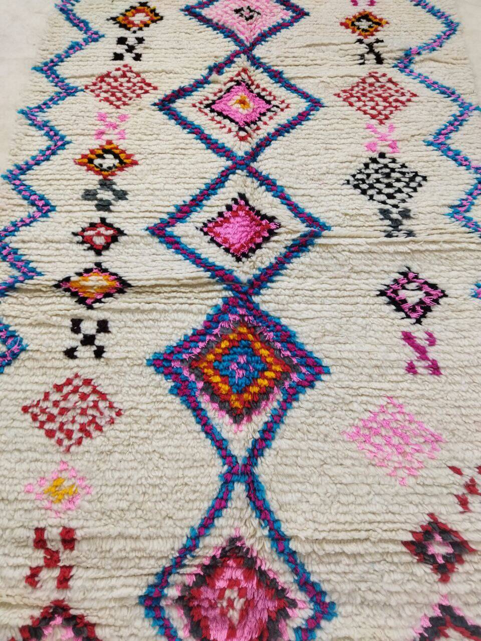 Handmade Moroccan Berber rug 253 X 143 CM