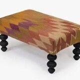 Turkish geometric footstool