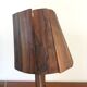 Vintage lamp in olive wood, 70s