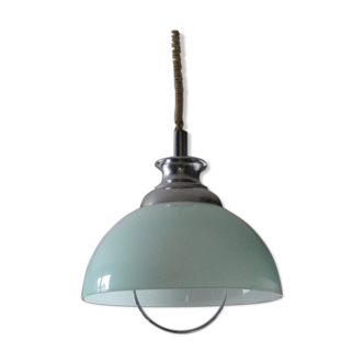 Globe hanging lamp in opaline