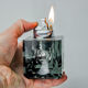 Black ice lighter by Antonio Imperatore, murano glass, Italy, 1970