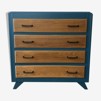 Commode vintage pieds compas