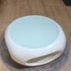 Vintage Space Age coffee table 1970 - White design, blue glass, plastic