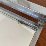 Antique rectangular tray in silver and mirror color