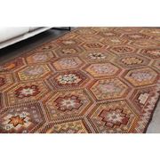 Vintage Turkish Oushak Handmade Wool & Cotton Brown Area Rug 164x288