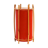 Bamboo and fabric table lamp