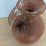 Terracotta amphora vase