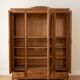 Armoire ancienne en bois massif avec miroir ovale