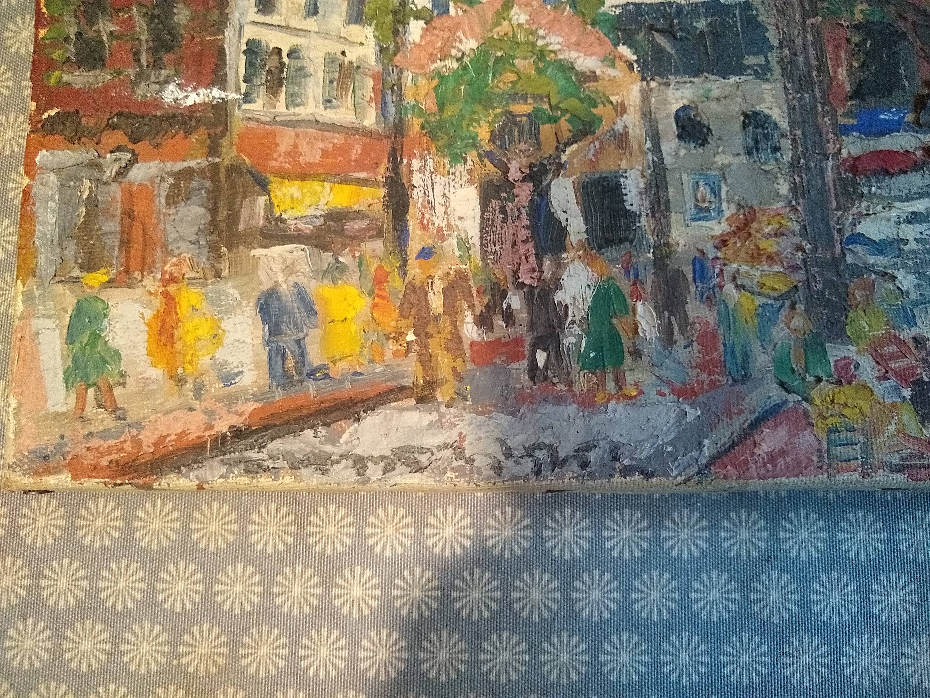 Montmartre hst signed, framed 18 x 23