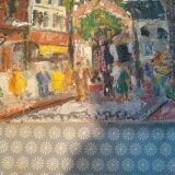 Montmartre hst signée, encadrée  18 x 23
