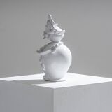 Paire de soliflores têtes de maure en céramique, 1970s