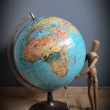 World map terrestrial 1983