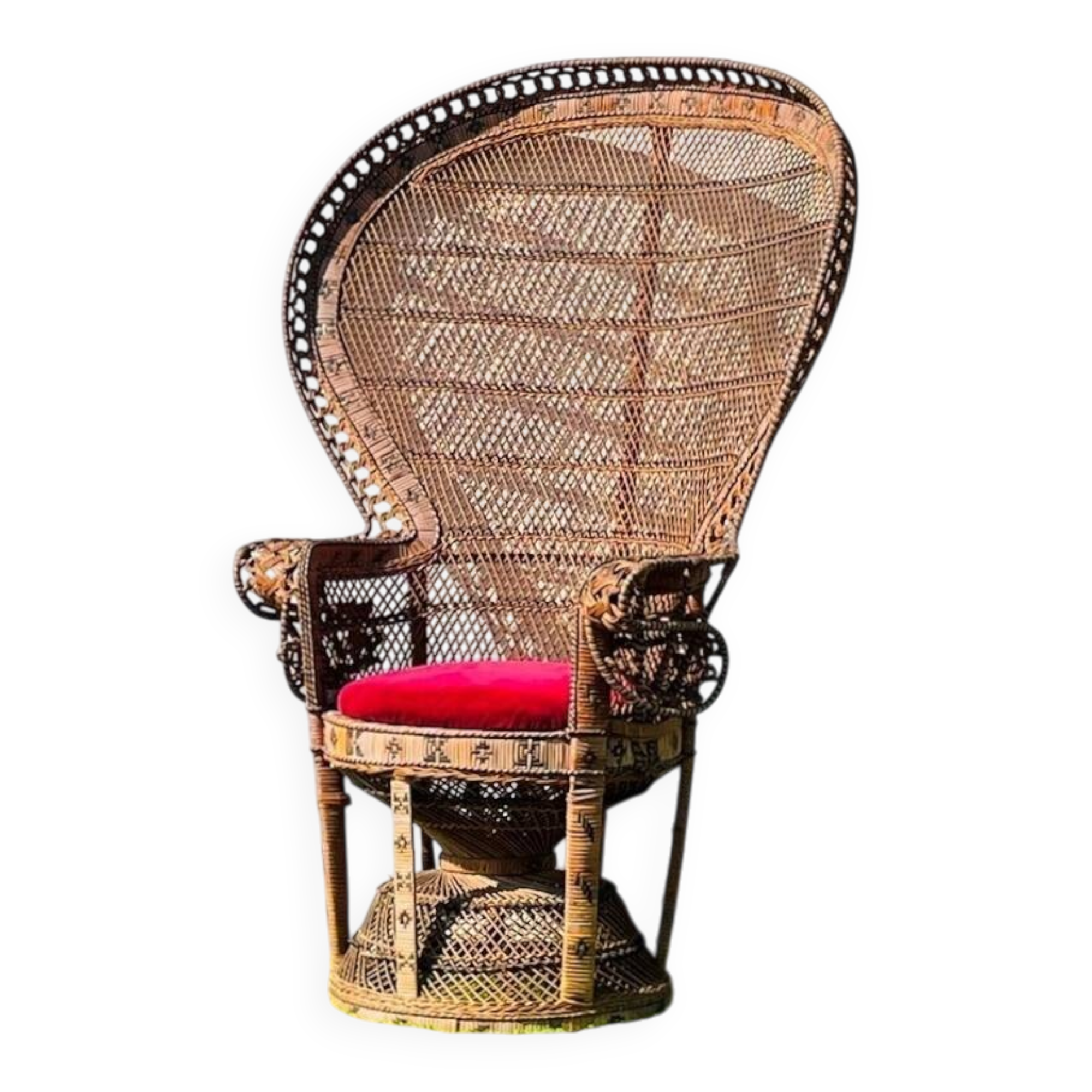 Fauteuil ' paon ' Emmanuelle XL. Vintage 70s