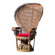 'Peacock' armchair Emmanuelle XL. Vintage 70s
