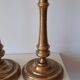 Set of 2 metal candlesticks old style