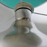 Brushed steel lamp. France 1970