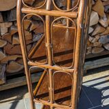 Rattan shelf bookcase