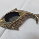 Brass fish ashtray